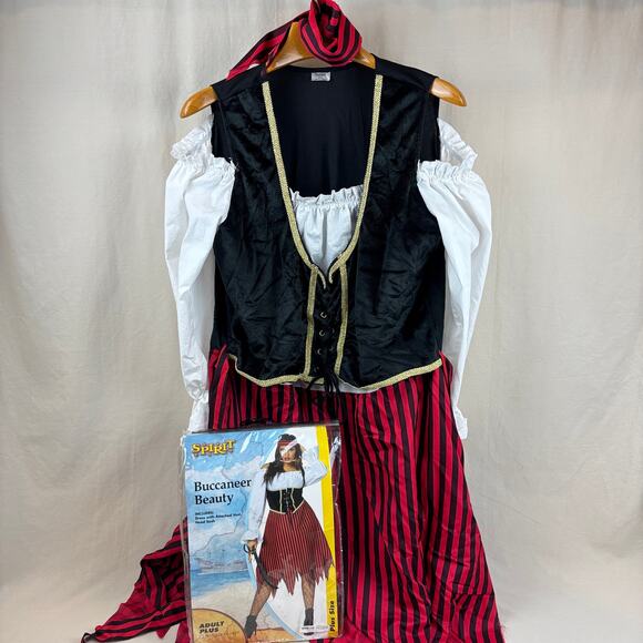 Buccaneer Beauty Pirate Costume Adult Plus Size 1X 18-20 Spirit Halloween - Picture 1 of 11